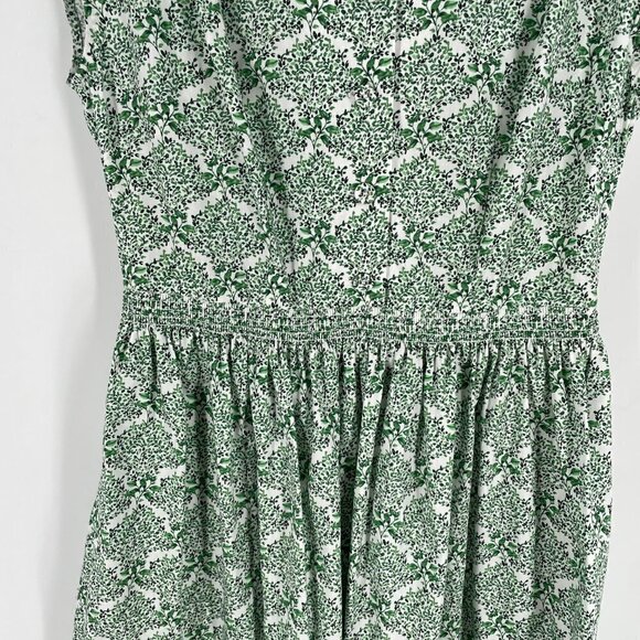 NWT Gal Meets Glam Emery Green Botanical Print Cotton Fit Flare Mini Dress 10 - Picture 9 of 13
